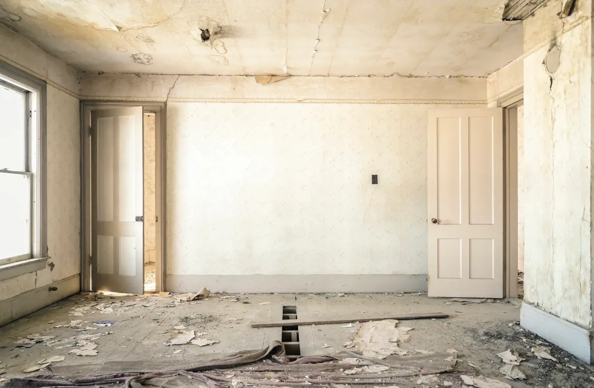 Waste disposal crew managing a cleanout project in Graham